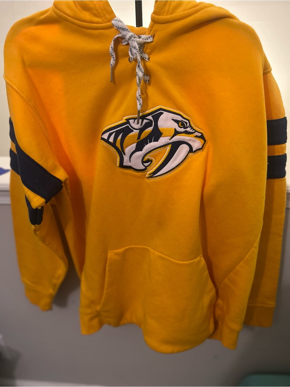 Nashville Predators Gold Pullover Hoodie - Men's